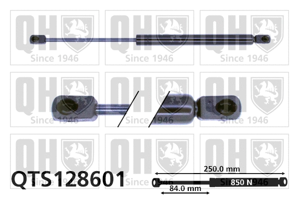 Vérin, capot-moteur QUINTON HAZELL QTS128601