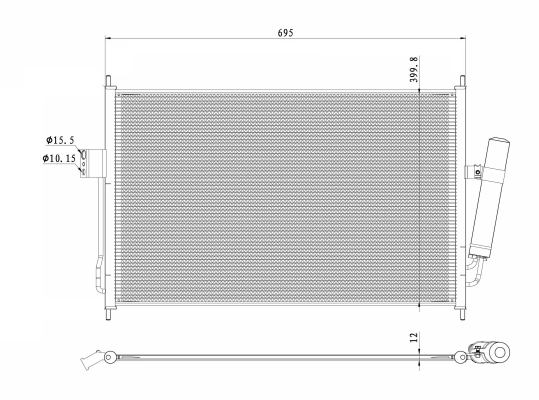 Condenseur, climatisation NRF 350490