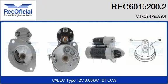 Démarreur RECOFICIAL REC6015200.2