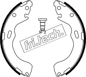 Jeu de mâchoires de frein fri.tech. 1049.150
