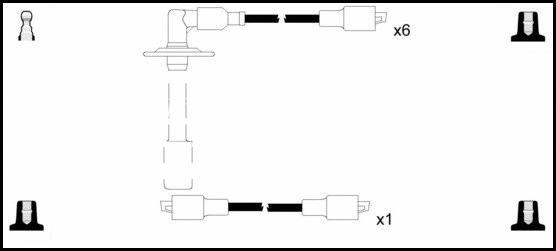 Kit de câbles d'allumage LEMARK HOES1225
