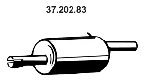 Silencieux arrière EBERSPÄCHER 37.202.83