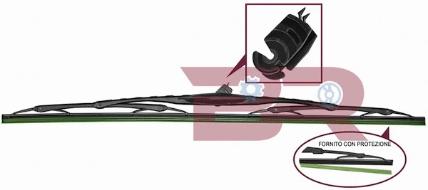 Balai d'essuie-glace BOTTO RICAMBI BRCA4625
