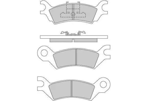 Kit de plaquettes de frein, frein à disque E.T.F. 12-0251