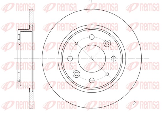 Disque de frein REMSA 6813.00