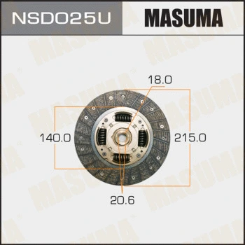 Disque d'embrayage MASUMA NSD025U