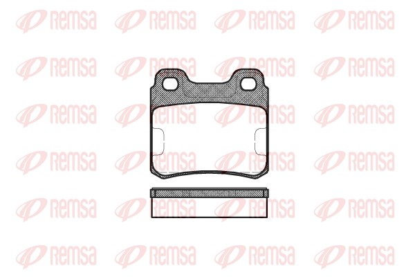 Kit de plaquettes de frein, frein à disque REMSA 0282.00
