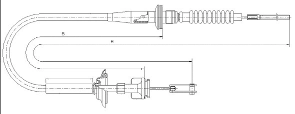 Tirette à câble, commande d'embrayage SONOVA CF01700