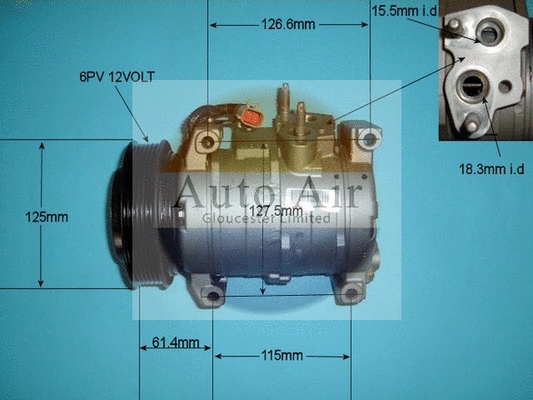 Compresseur, climatisation AUTO AIR GLOUCESTER 14-3541R