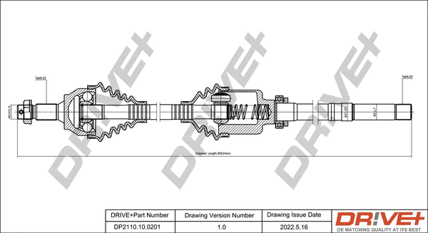 Arbre de transmission Dr!ve+ DP2110.10.0201
