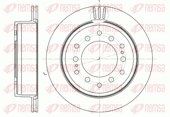 Disque de frein REMSA 6956.10