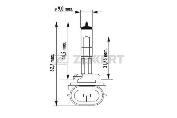 Ampoule, projecteur antibrouillard ZEKKERT LP-1068