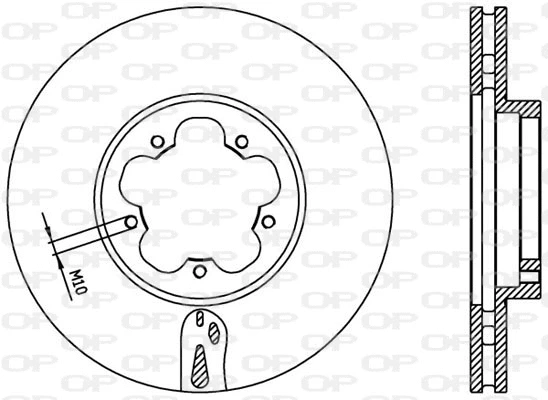 Disque de frein OPEN PARTS BDA2369.20