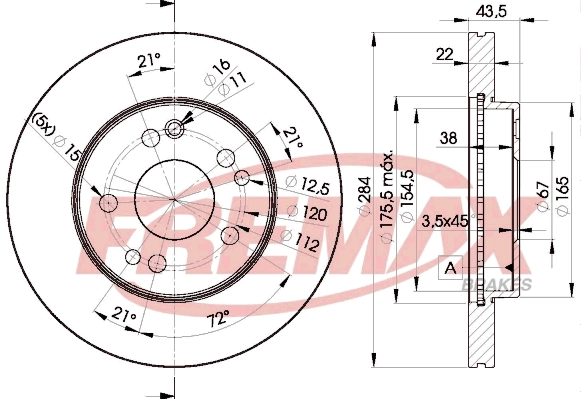Disque de frein FREMAX BD-7200