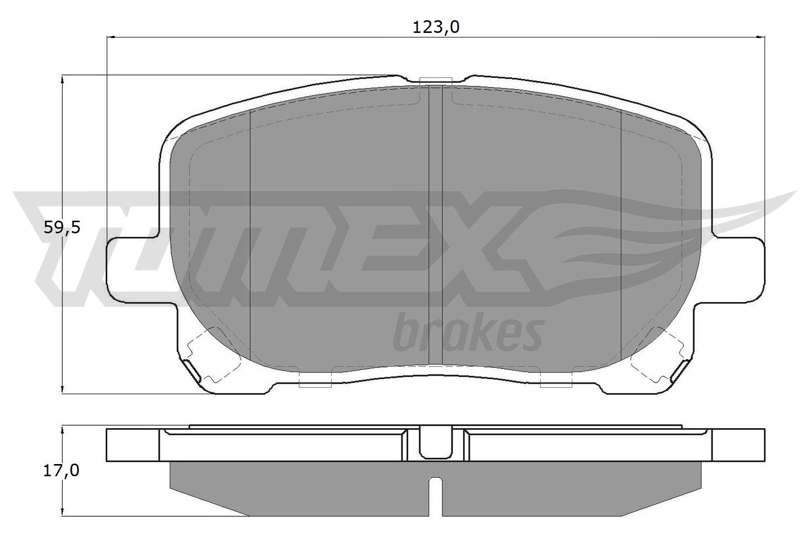 Kit de plaquettes de frein, frein à disque TOMEX Brakes TX 13-67
