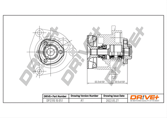 Pompe à eau, refroidissement du moteur Dr!ve+ DP2310.10.051