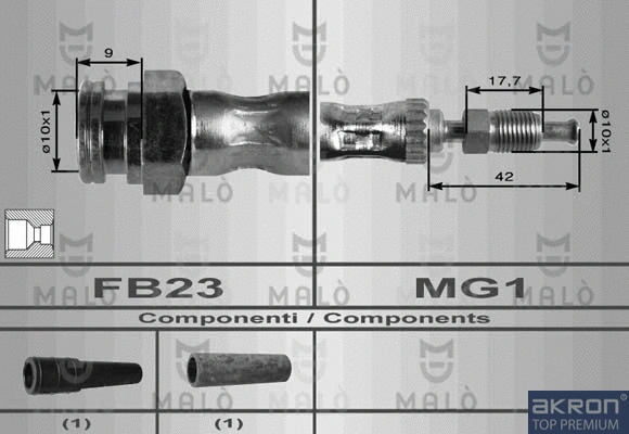 Flexible de frein AKRON-MALÒ 8099