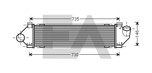 Refroidisseur d'air de suralimentation EACLIMA 36A22020