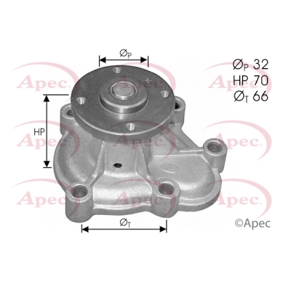 Pompe à eau, refroidissement du moteur APEC AWP1404