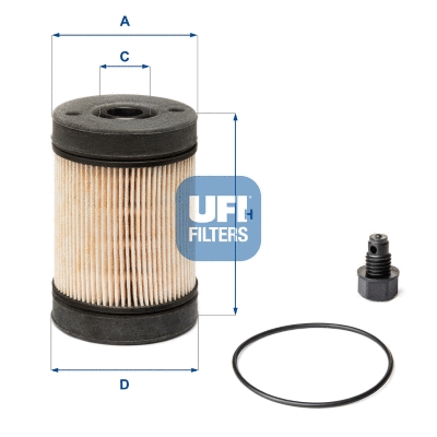 Filtre d'urée UFI 44.002.00