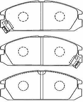 Kit de plaquettes de frein, frein à disque AISIN C1N033