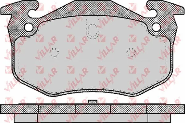 Kit de plaquettes de frein, frein à disque VILLAR 626.0582