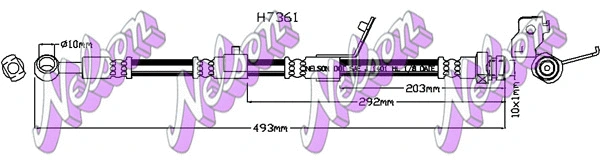 Flexible de frein KAWE H7361