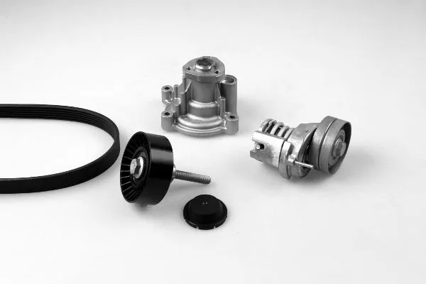 Pompe à eau+Jeu de courroie trapézoïdale à nervures GK K980270A