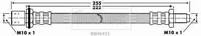 Flexible de frein BORG & BECK BBH6451