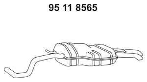 Silencieux arrière EBERSPÄCHER 95 11 8565