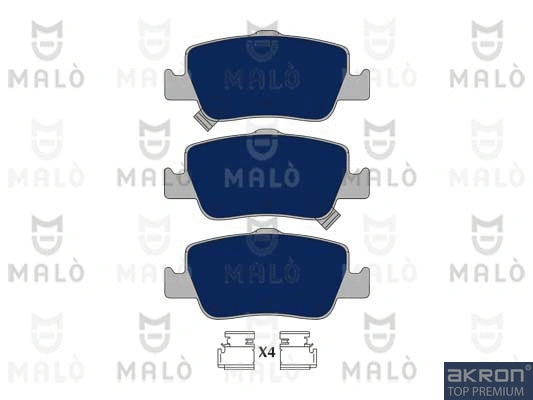 Kit de plaquettes de frein, frein à disque AKRON-MALÒ 1051015