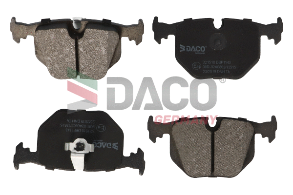Kit de plaquettes de frein, frein à disque DACO Germany 321518