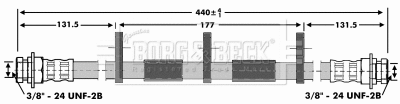 Flexible de frein BORG & BECK BBH6932
