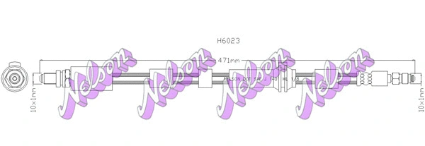 Flexible de frein KAWE H6023
