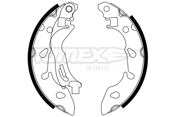 Jeu de mâchoires de frein TOMEX Brakes TX 23-04