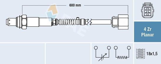 Sonde lambda FAE 77665