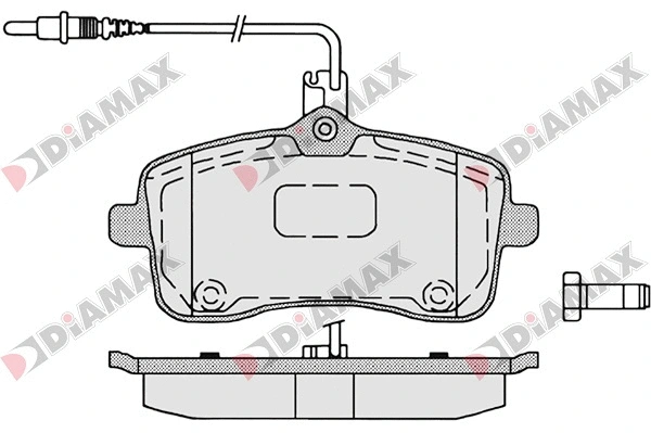 Kit de plaquettes de frein, frein à disque DIAMAX N09054