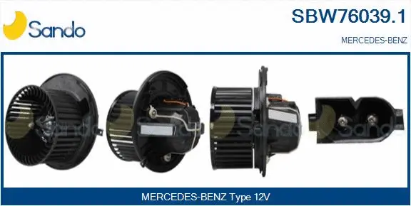 Pulseur d'air habitacle SANDO SBW76039.1