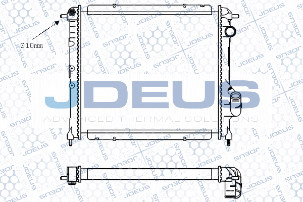 Radiateur, refroidissement du moteur JDEUS M-0230491