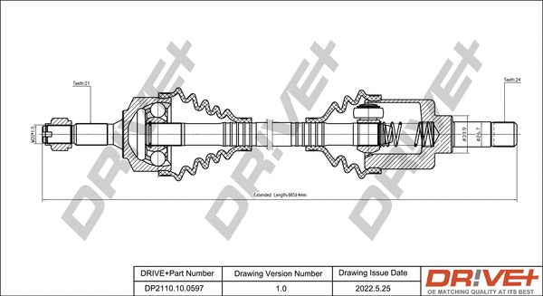 Arbre de transmission Dr!ve+ DP2110.10.0597