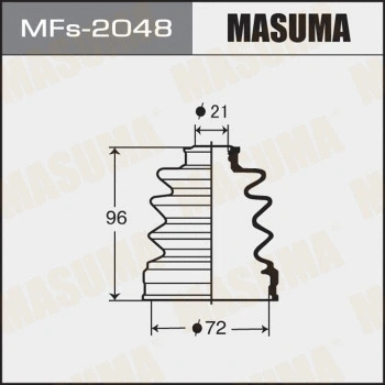 Jeu de joints-soufflets, arbre de commande MASUMA MFs-2048