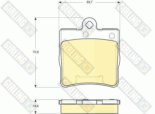Kit de plaquettes de frein, frein à disque GIRLING 6115452