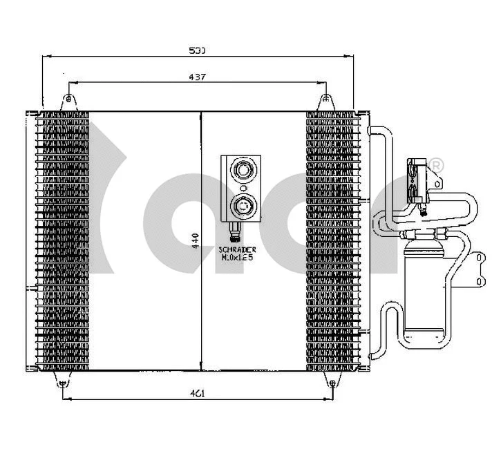 Condenseur, climatisation ACR 300460