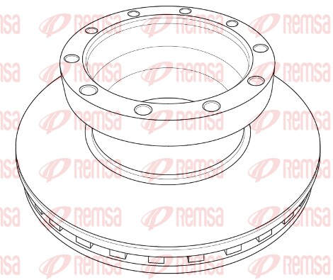 Disque de frein REMSA NCA1211.20
