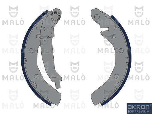 Jeu de mâchoires de frein AKRON-MALÒ 1390313