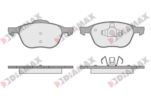 Kit de plaquettes de frein, frein à disque DIAMAX N09266