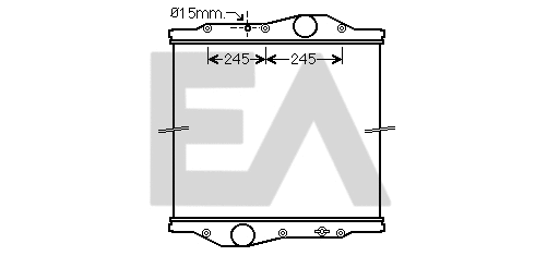 Radiateur, refroidissement du moteur EACLIMA 31R45064