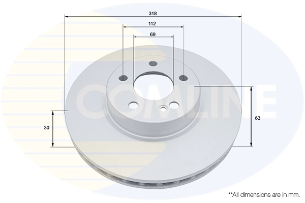 Disque de frein COMLINE ADC5040V