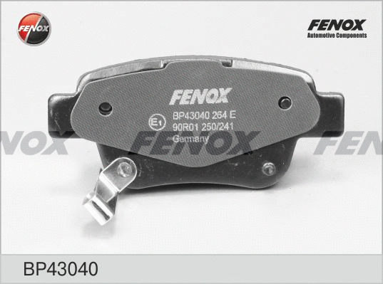 Kit de plaquettes de frein, frein à disque FENOX BP43040