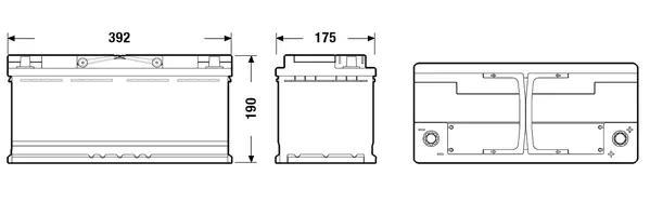 Batterie de démarrage TUDOR TK1050